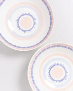 Motel a Miio Verao Servierschale Gros Flach Rosa Blau| Servierschalen